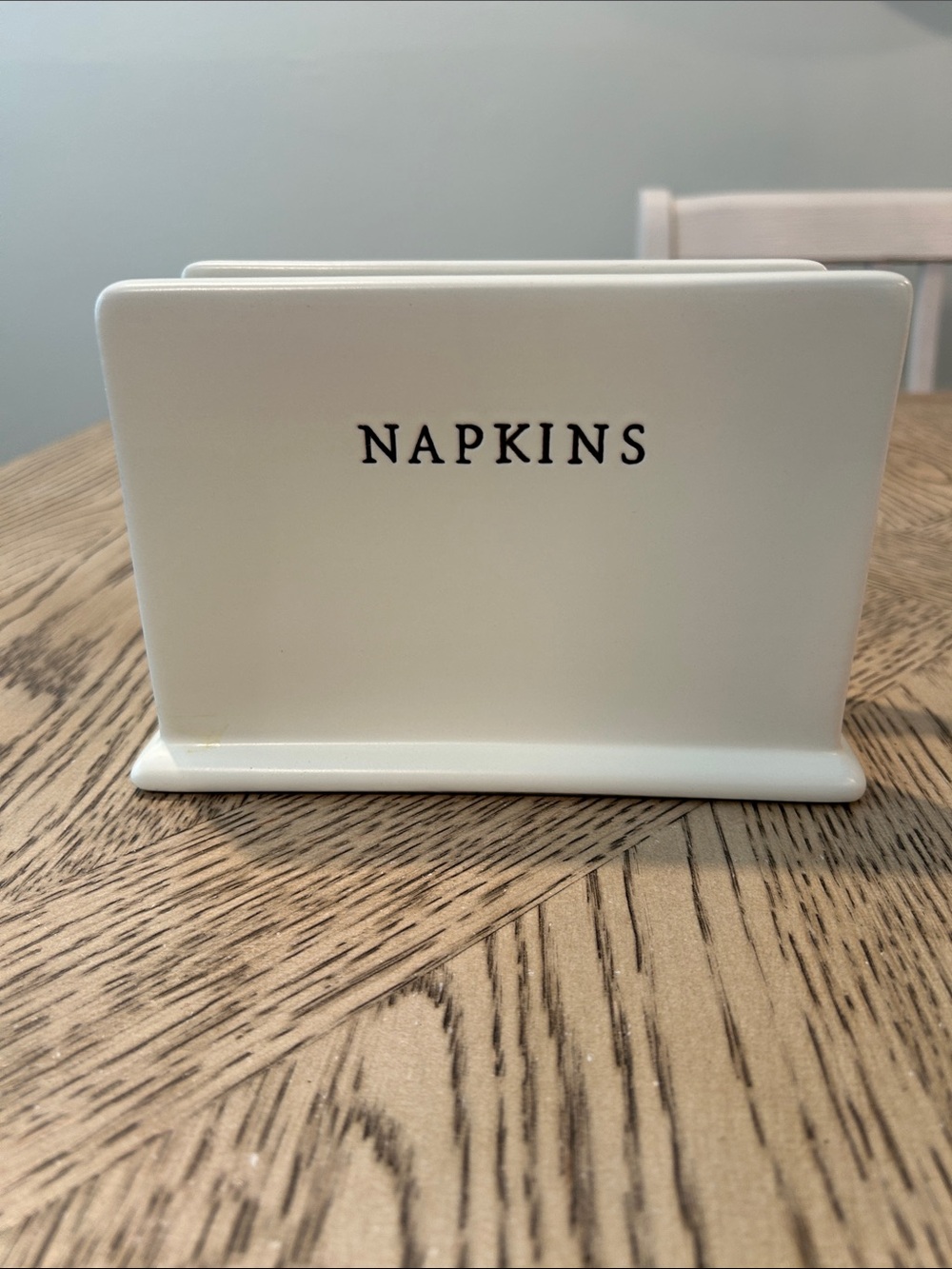 Hearth & Hand White Ceramic Napkin Holder